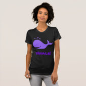 walvis! Paars. Personaliseerbaar T-shirt (Voorkant volledig)