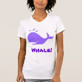walvis! Paars. Personaliseerbaar T-shirt (Voorkant)