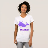 walvis! Paars. Personaliseerbaar T-shirt (Voorkant volledig)