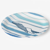 walvis papieren bordje (Gekanteld)