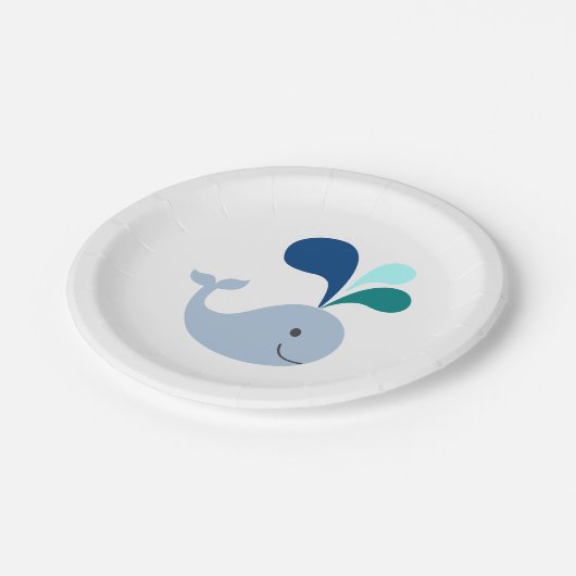 walvis papieren bordje (Gekanteld)