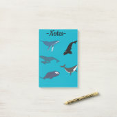 Walvis Post-it® Notes (Op bureau)