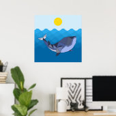 walvis poster (Thuiskantoor)