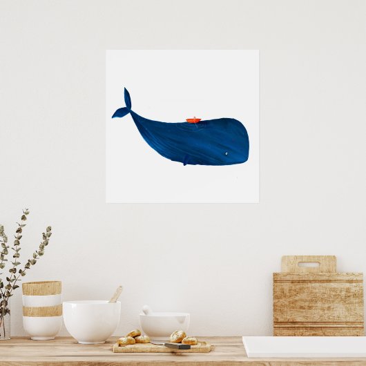 walvis poster (Keuken)