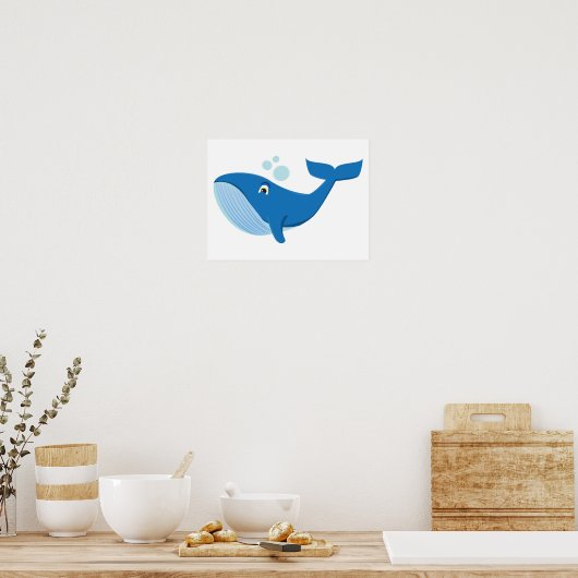 walvis poster (Keuken)