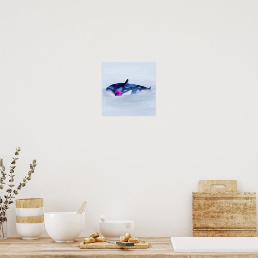 walvis poster (Keuken)