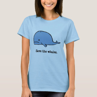 walvis, red de walvissen. t-shirt