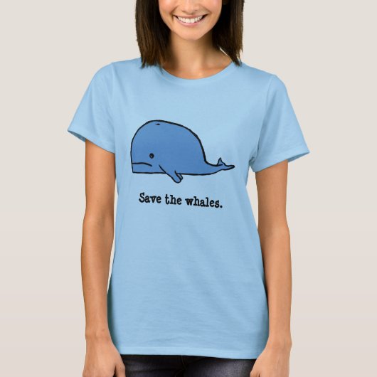 walvis, red de walvissen. t-shirt (Voorkant)