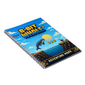 Walvis, Retro 8-Bit Pixelkunst Notitieboek (Rechterzijde)