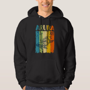 Walvis Retro Aruba Caribe Thema Gezinsvakantie Hoodie