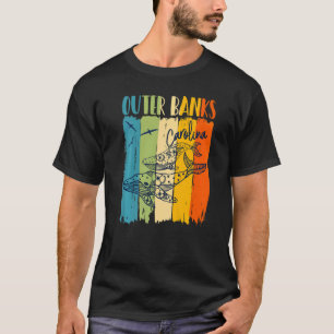 Walvis Retro Outer Banks Matching Beste Vrienden F T-shirt