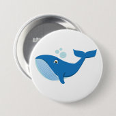 walvis ronde button 7,6 cm (Voorkant /achterkant)
