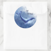 Walvis Ronde Sticker (Tas)