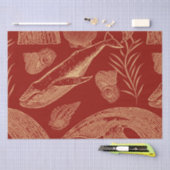 walvis rood tissuepapier (Craft)