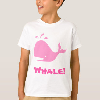 walvis! Roze. Personaliseerbaar T-shirt