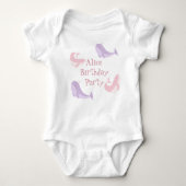 Walvis Roze Sering Pastelkleurige Oceaan Vis Verja Romper (Voorkant)