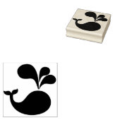 walvis rubberstempel (Gestempeld)