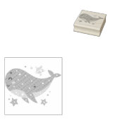 walvis rubberstempel (Gestempeld)