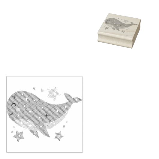 walvis rubberstempel (Gestempeld)