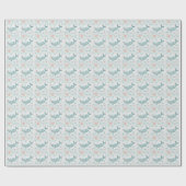 Walvis Schattige Baby Pastel Waterverf Patroon Cadeaupapier (Vlak)