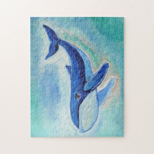Walvis Schilderij Legpuzzel (Verticaal)
