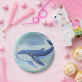 Walvis Schilderij Papieren Bordje (Feest)