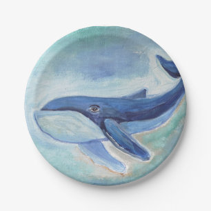 Walvis Schilderij  Papieren Bordje