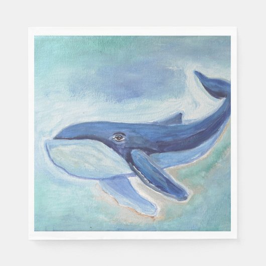 Walvis Schilderij Servet (Voorkant)