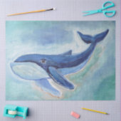 Walvis Schilderij  Tissuepapier (Craft)
