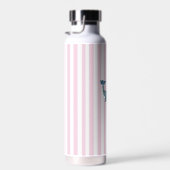 Walvis Schildering Roze Streep Nautilus Waterfles (Rechts)
