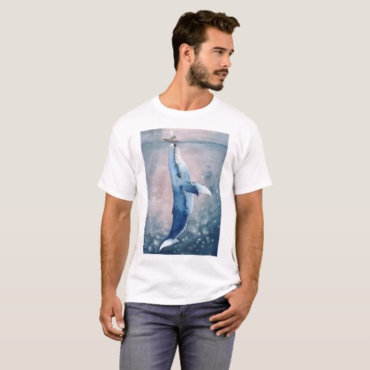 walvis-shirt t-shirt (Voorkant volledig)