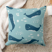 Walvis Sierkussen, oceaan thema Kussen (Deken)