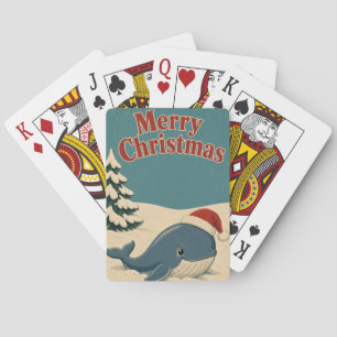 Walvis Sneeuw Grond Dier Kerstmis Pokerkaarten