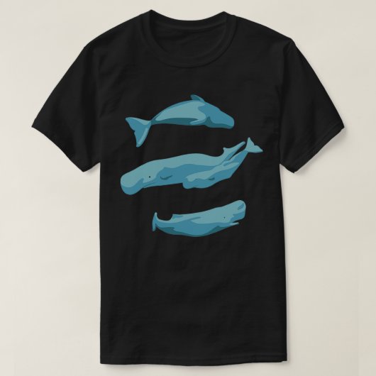 walvis spermavis t-shirt (Design voorkant)