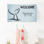 Walvis staart blauw spandoek (Insitu)