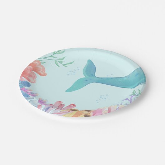 Walvis staart papier bord (Gekanteld)