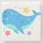 walvis stenen onderzetter (Voorkant)