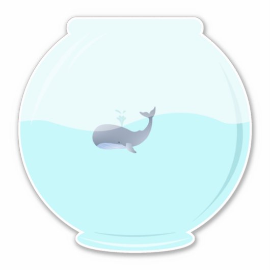 walvis sticker (Voorkant)