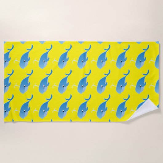 Walvis - Strandhanddoek Strandlaken (Voorkant)