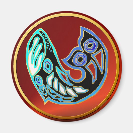 Walvis Symbool Magnet (Voorkant)