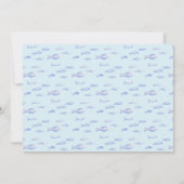 Walvis Tastic Blue Verjaardag Foto Kaart (Achterkant)