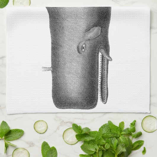  walvis theedoek (Gevouwen)