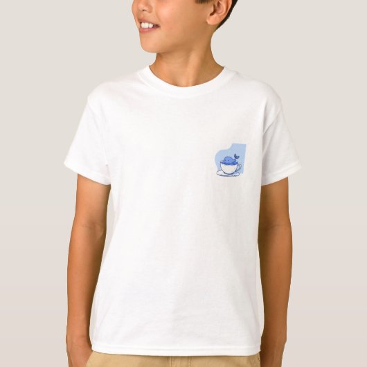 Walvis Theekop Splash Kids T-shirt (Voorkant)