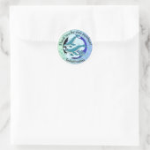 Walvis thema | Bedankt sticker | (Tas)
