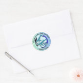 Walvis thema | Bedankt sticker | (Envelop)
