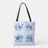 walvis tote bag (Achterkant)