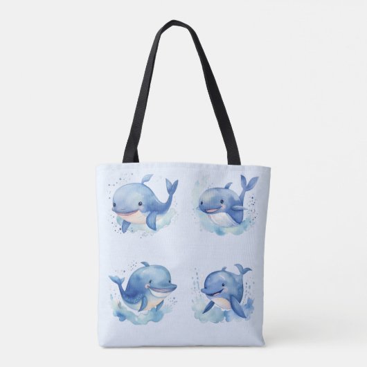 walvis tote bag (Achterkant)