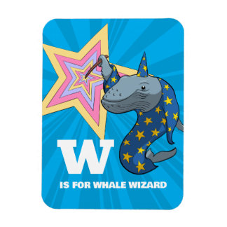 Walvis Tovenaar Surreal Humor Alfabet Karakter Magneet