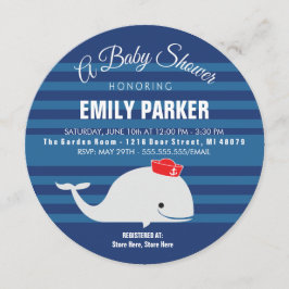 walvis  | Uitnodiging tot Baby shower