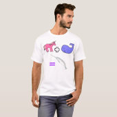 walvis + unicorn t-shirt (Voorkant volledig)